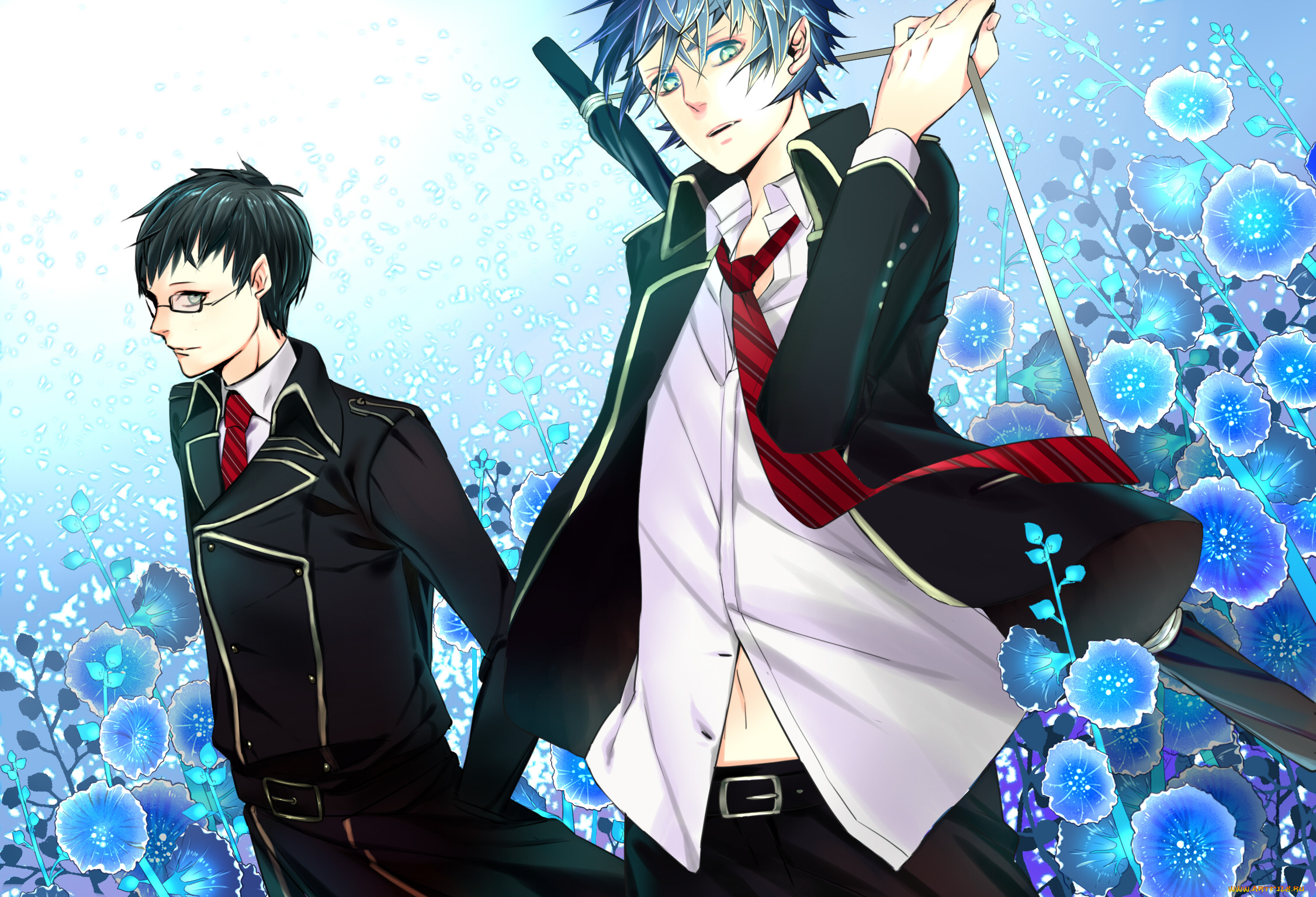 , ao, no, exorcist, rin, yukio